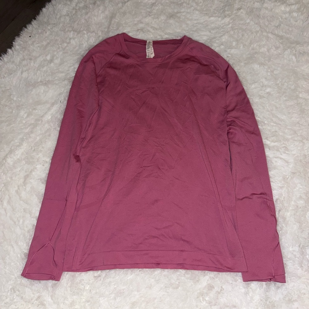 lululemon athletica Pink Long Sleeve Tee